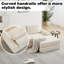 75.5 " Corduroy Sofa Bed-1824774899