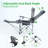 Reclining Camping Chair, Portable Lounge Chair with Footrest, Headrest, Storage Bag & Cup Holder
