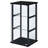 Callie Black Glass 3-Shelf Curio Cabinet