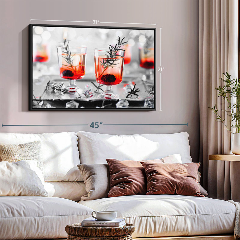Impression sur toile Blackberry Whiskey, H 21 po x l 31 po