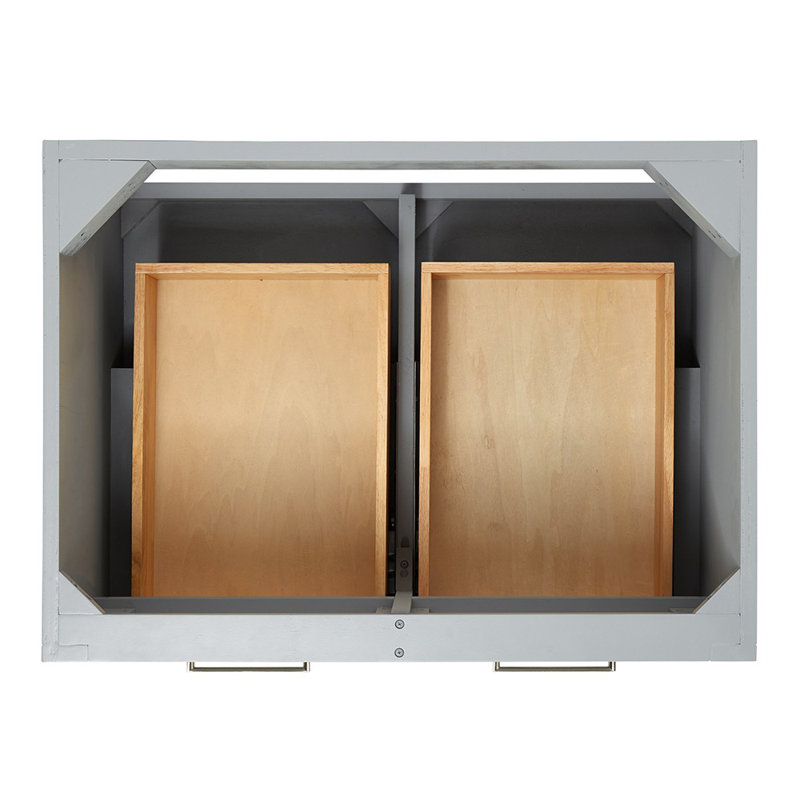 31'' W Single Vanity, Gray, Brushed Nickel