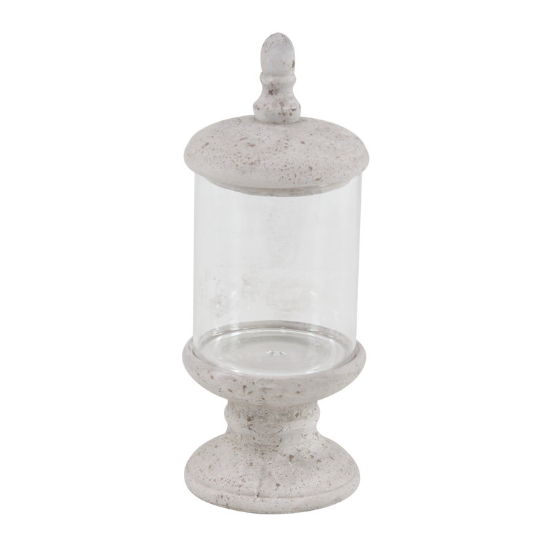 Votive de table en céramique, H 17 po x l 6 po x P 6 po