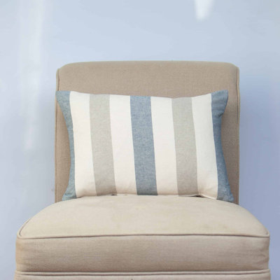 Striped Blue Cushion