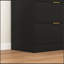 Commode 8 tiroirs pour chambre à coucher, commode de chambre moderne en bois, commode 8 tiroirs, commode haute pour placard, organisateur de commode pour le salon, placard, couloir noir-235625272