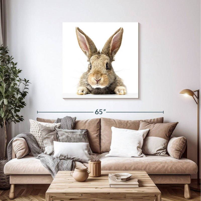 Crowle Fluffy Easter Rabbit, 39" H x 39" W
