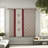 Elegant King 7 Piece Jacquard Bedding Sets, Luxurious Modern Red Comforter