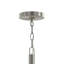 Luminaire suspendu en nickel brossé 1 lumière avec abat-jour en verre Mack-127419979