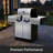 Broil King Regal S 490 Pro IR 4-Burner Grill in Stainless Steel with Infrared Side Burner and Rear Rotisserie Burner-72340935