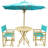 Sinta 2 - Person Bamboo Wood Patio Dining Set with Round Table-42742074