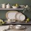 Ensemble de 4 soucoupes dorées Trocadero Noritake, 6 po