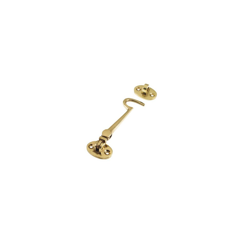 Cabin Hook, Polished Brass
