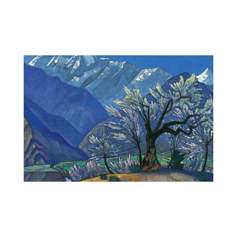 Krishna, 'Kulu' Series, 1929 by Nicholas Roerich - Wrapped Canvas Painting, 20.32 cm H x 30.48 cm W