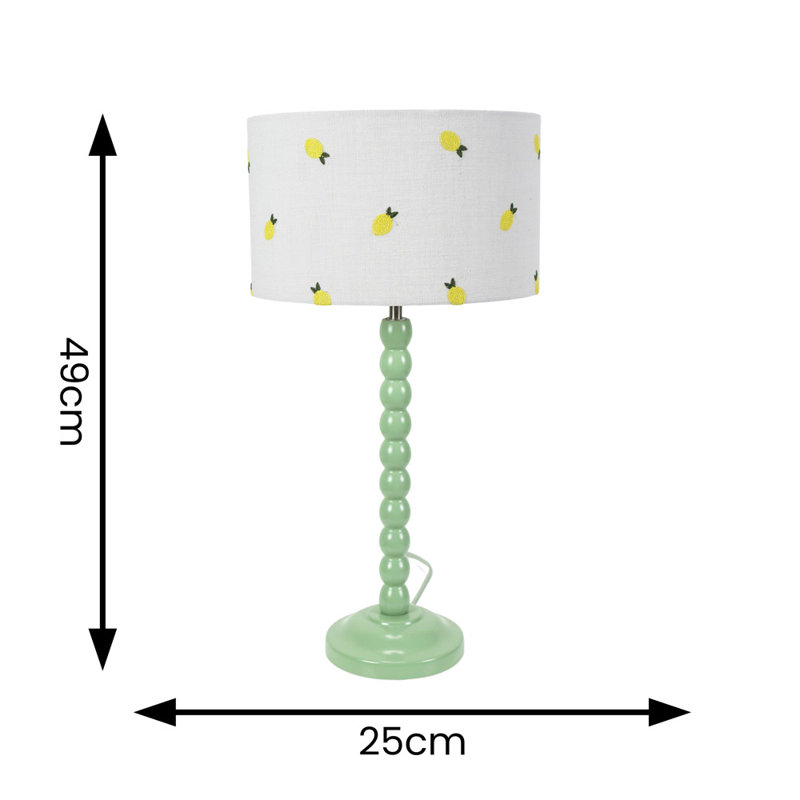 Smeltertown Wood Table Lamp, Green, No