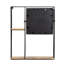 Metal Flat Wall Mirror with Shelves