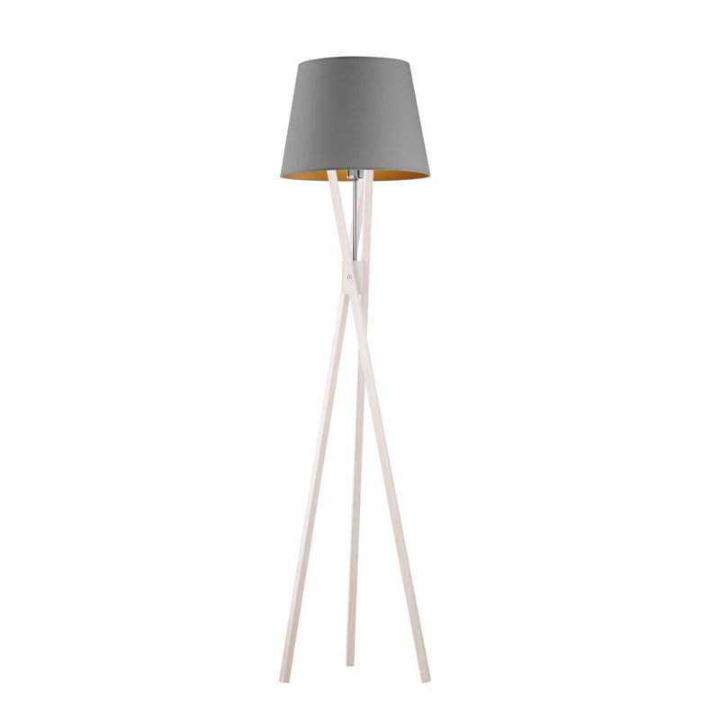 Senne 150cm Tripod Floor Lamp, White, Grey