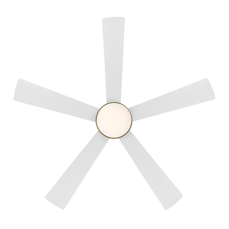 Ventilateur de plafond 54 lumières Eclipse 54 pouces standard intelligent avec télécommande et ensemble d'éclairage inclus