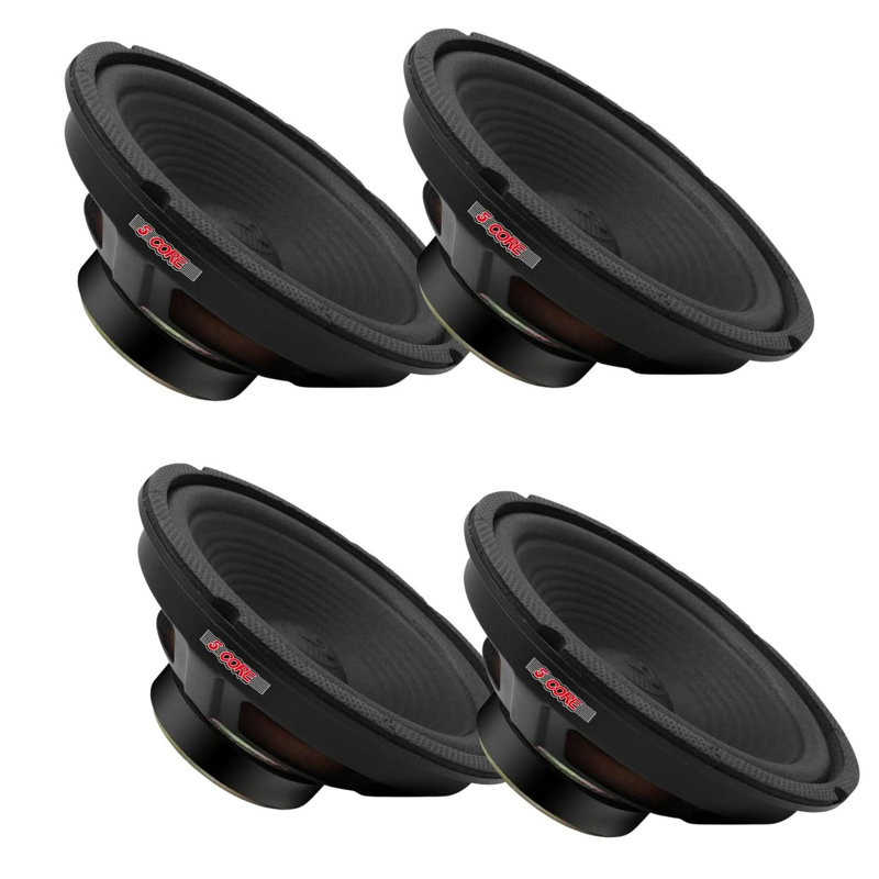 5 haut-parleurs de 8 pouces pour voiture avec haut-parleur de graves 4 pièces 1000 W et 4 Ohms