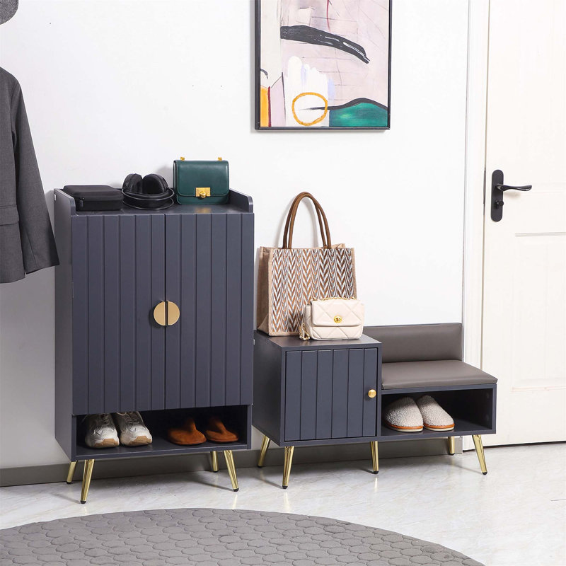 4 Pair Shoe Storage Bench
