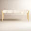 Banc en cuir tissé de 47 po Orin-634083437