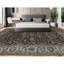 Kingsbury Wool Oriental Area Rug in Black/Teal/Beige