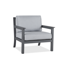 ORTUN 30" Metal Outdoor Chair with Cushions by Real Flame