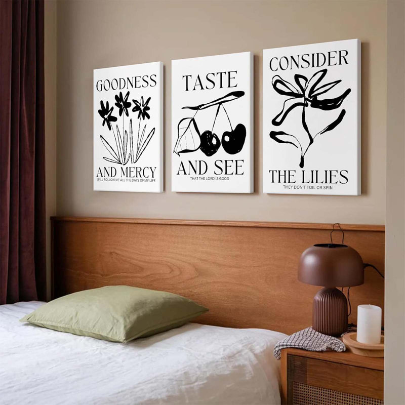 3 Piece Wrapped Canvas Print, 60 cm H x 40 cm W