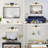 4-lamp matte black adjustable crystal Vanity Light