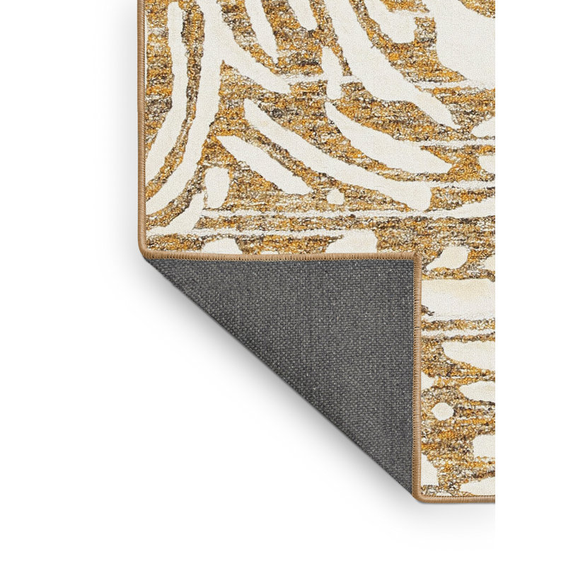 Tapis beige/brun contemporain, Rectangle 5 pi x 7 pi