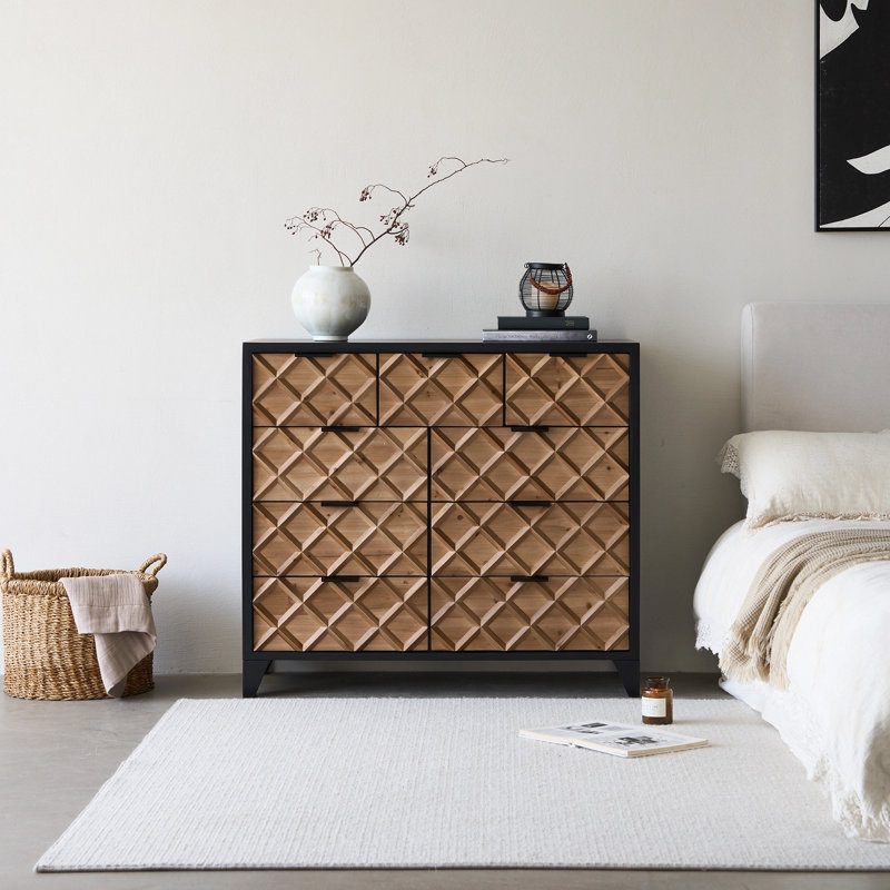 Mahisha 41” * 37” Wood Parquet Chest