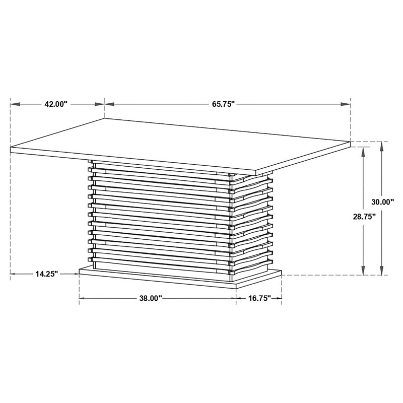 6 - Person Pedestal Dining Set, 5