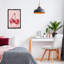 Cadre flottant rose cerises géométriques, design par LSR Design Studio-2085503055-2085503048