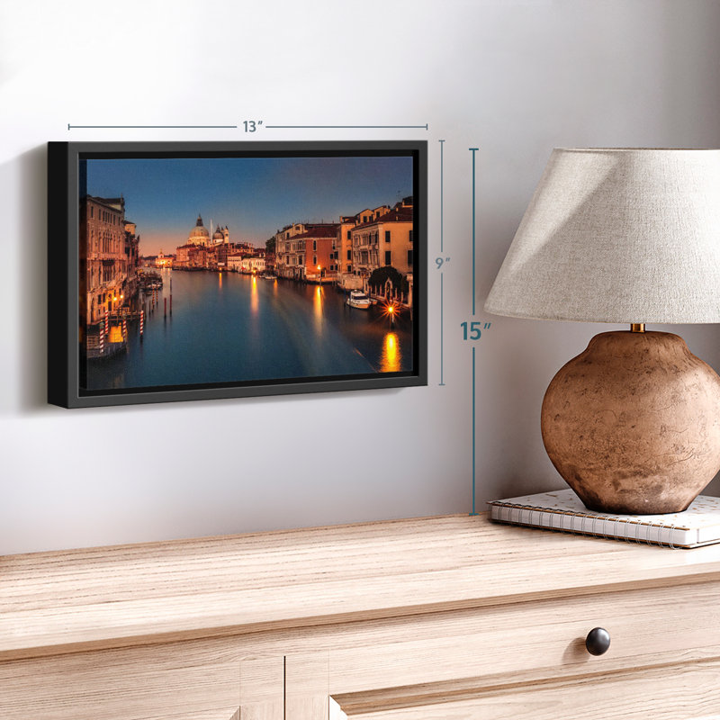 Grand Canal At Dusk Canvas Print, 9" H x 13" W