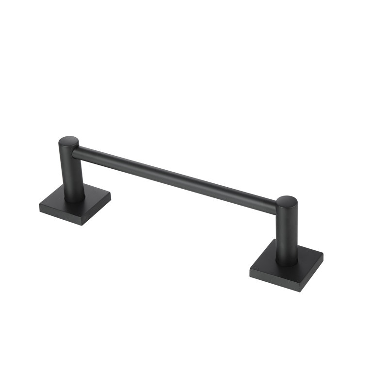 Avalon - Single Towel Bar, Matte Black, 2.76" H x 19.57" W x 2.76" D