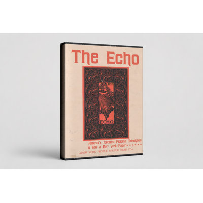 «The Echo», 1895 - Art mural rétro sur papier journal américain