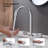 Circular X Widespread Bathroom Faucet 3 Hole, 2-handle Bathroom Sink Faucet with Drain Assembly-92578035