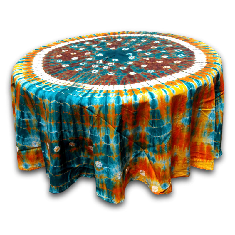 Nappe ronde en coton Mandala