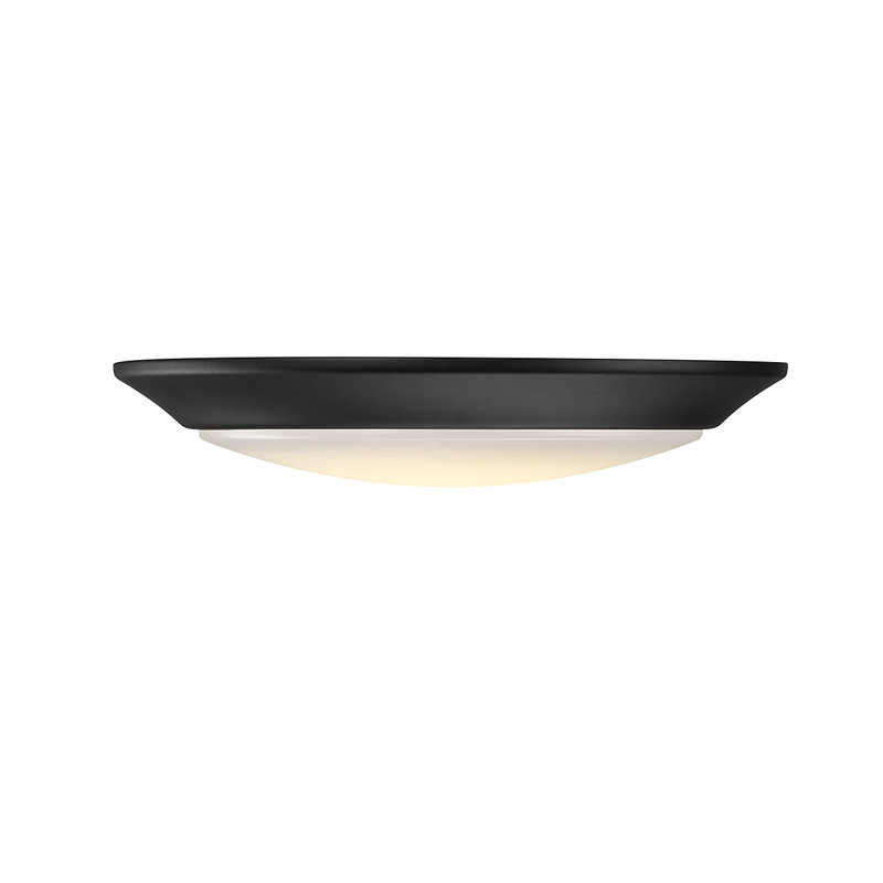Mahdeen Acrylic LED Flush Mount in Black, Black