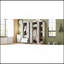 Armoire 6 portes avec tablettes et tiroirs, naturel