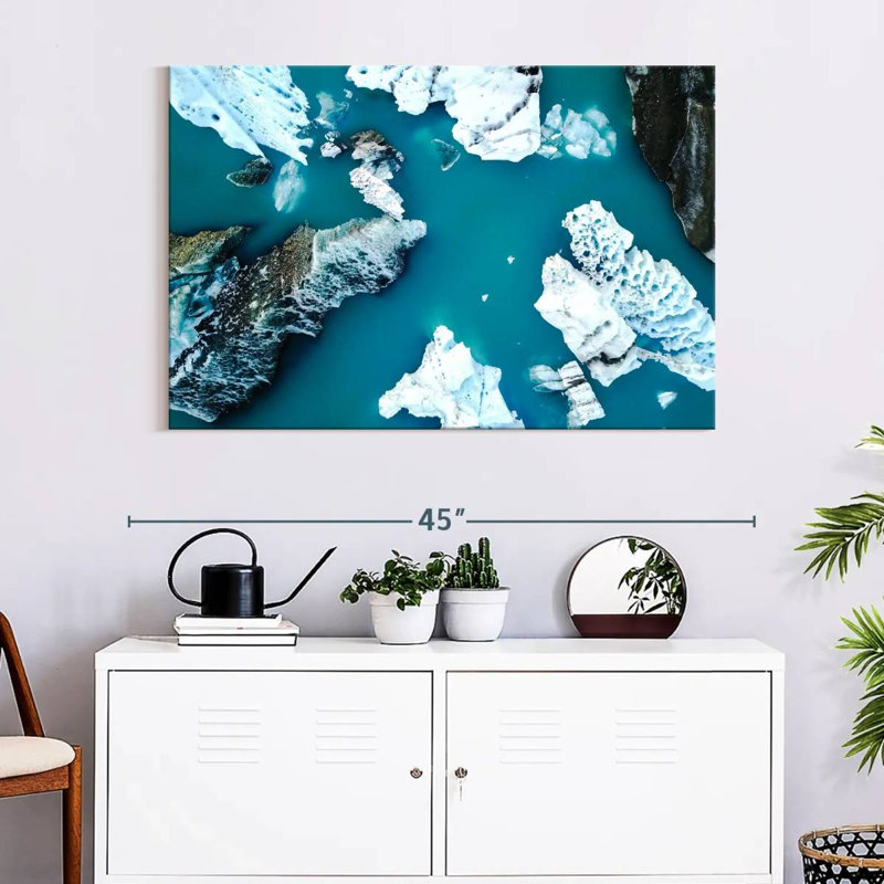 Glaciers du lac Alvord Jokulsarlon, H 26 po x l 39 po