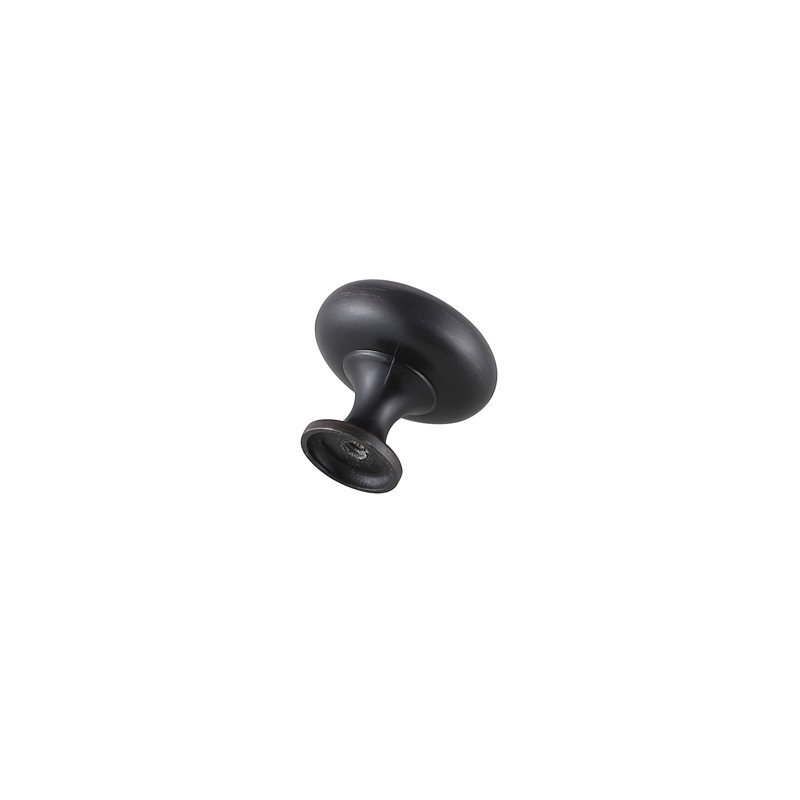 Poignée champignon 1,2 po de diamètre, Bronze frotté à l'huile