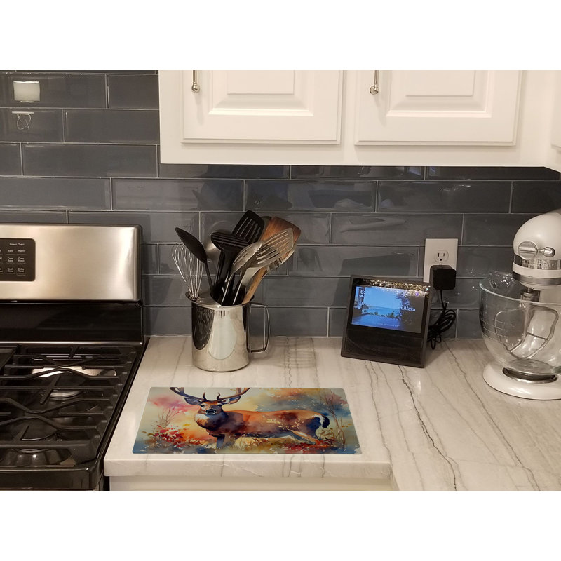 Deer Glass Cutting Board Large