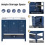 Meuble-lavabo autoportant de 36 po avec lavabo, une armoire et trois tiroirs-1622446005