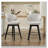 Chenille Fabric Swivel Counter Height Bar Stools-1157337852