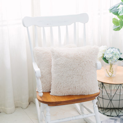 Tassels Faux Fur Pillow Cover