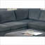 Canapé modulaire de coin en coin, pièce modulaire contemporaine en chenille pour le salon | Gris | Chenille