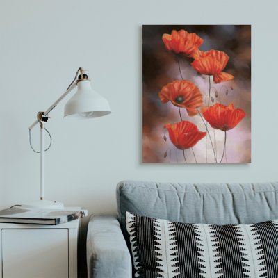 «Red Poppies Rising Vibrant Floral Blossoms» par Ziwei Li - impression sur toile
