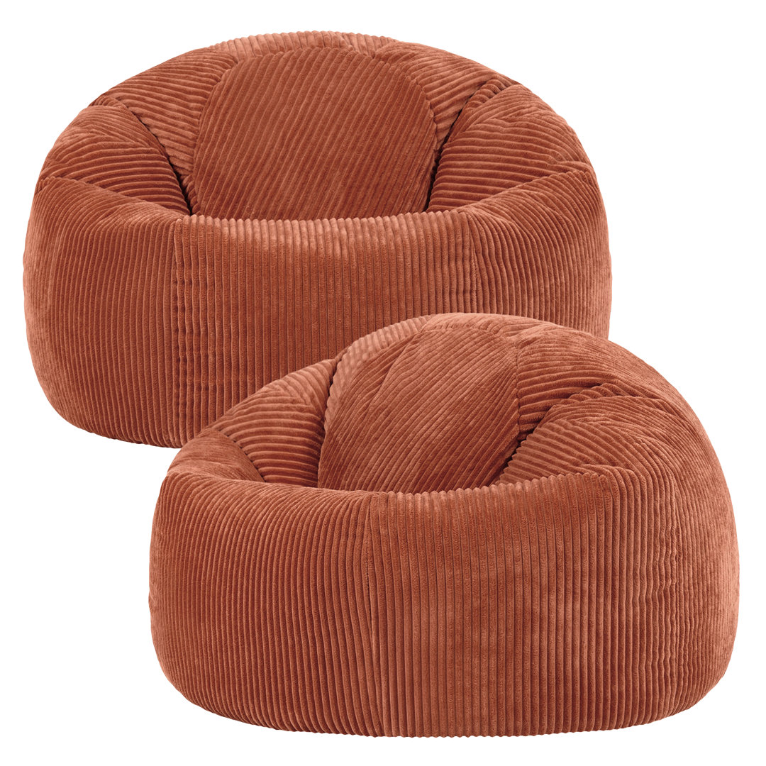 icon Kingston Classic Beanbag Corduroy Sage Green Set of 2