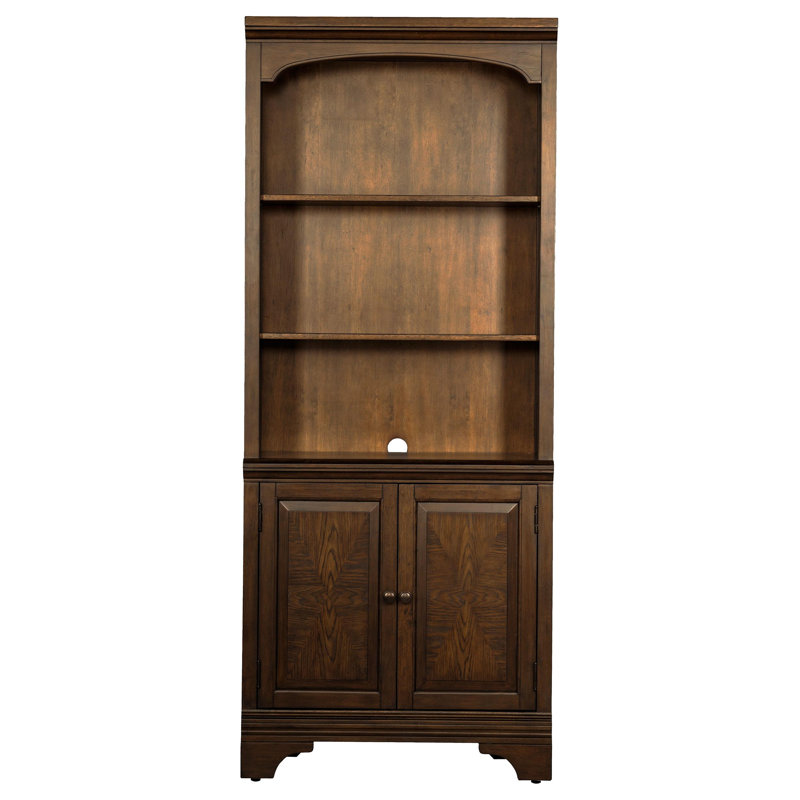 Elegant Design - Bibliothèque Eastbrook 78 po à 5 tablettes en chêne bruni