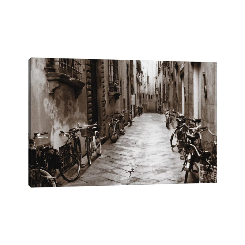 Lucca Bikes by Janel Pahl - Wrapped Canvas Print, 66.04 cm H x 45.72 cm W