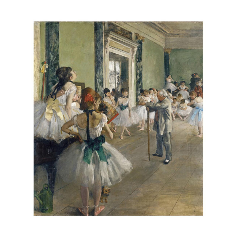 «The Dancing Lesson» par Edgar Degas - estampe numérique, H 28 po x l 22 po